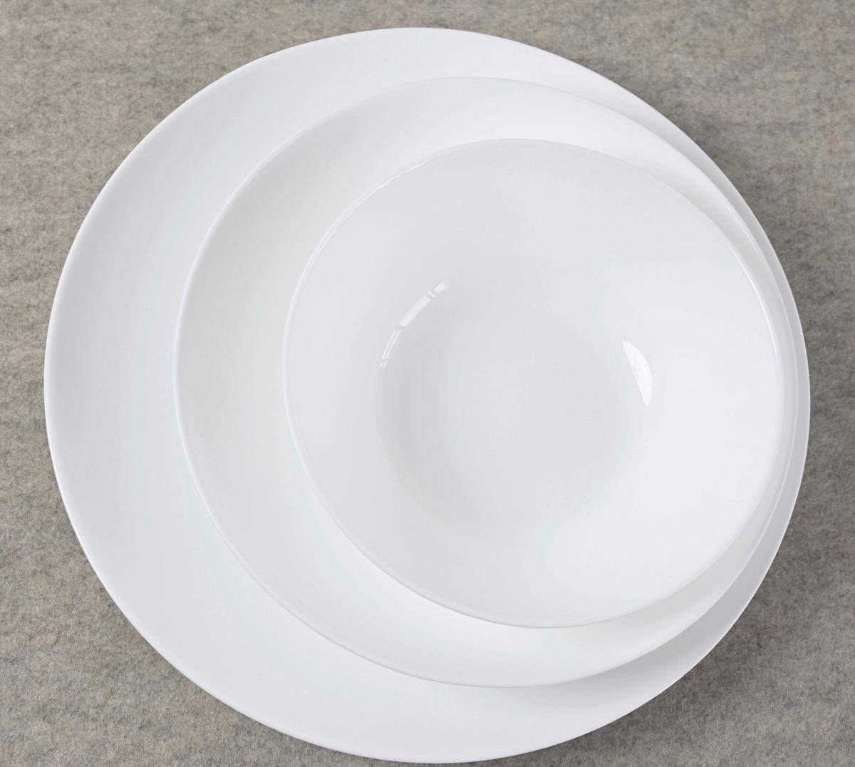 Suppenteller Olivia *ph* - Weiß, Basics, Glas (20cm) - Ondega