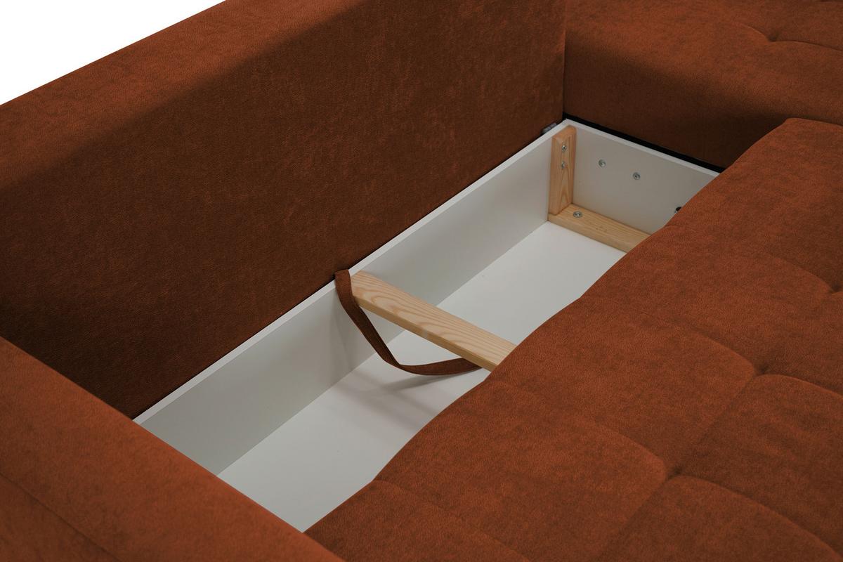 Ecksofa Asti Rostfarben S: 232x141x cm - Rostfarben, Design, Textil (232/141cm) - MID.YOU