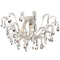 Deckenleuchte 4864/Pl3 - Weiß, KONVENTIONELL, Glas/Metall (55/30cm)