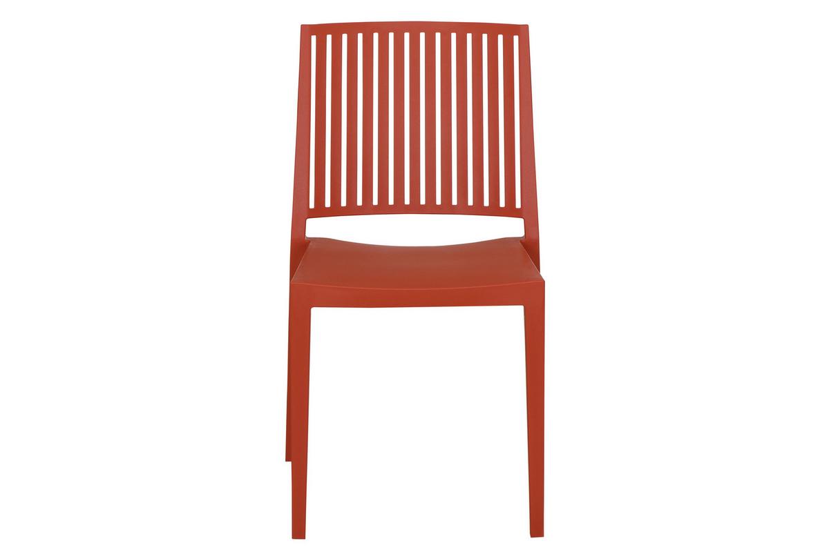 Stapelstuhl T20079 - Rot, Basics, Kunststoff (57/80/56cm) - Siena Garden