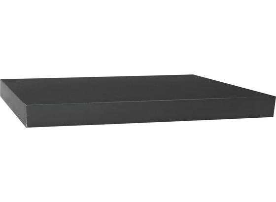 Wandboard Simple B:80cm, Schwarz - Schwarz, MODERN, Holzwerkstoff (80/3,8/23,5cm) Wandboard Simple B:80cm, Schwarz - Schwarz, MODERN, Holzwerkstoff (80/3,8/23,5cm)
