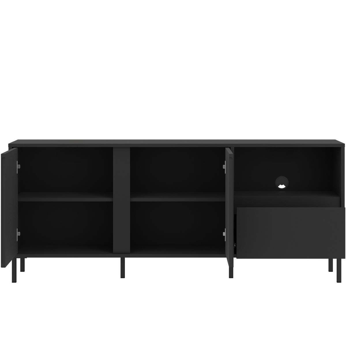 Tv-element Avenale Anthrazit B: 157,8 Cm - Anthrazit/Schwarz, Trend, Holzwerkstoff (157,8/65,4/40cm)