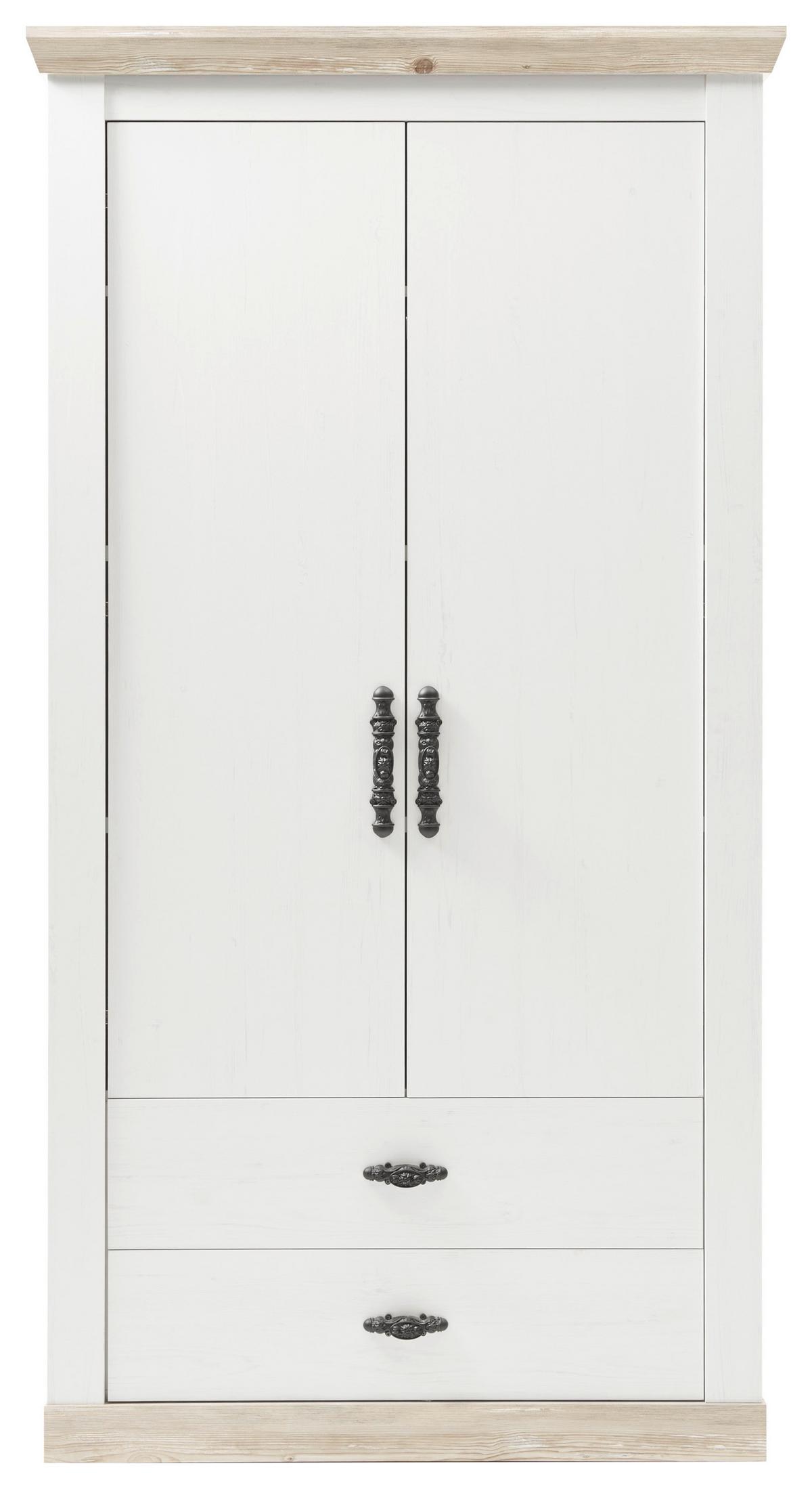 Garderobe Florenz Pinienfarrb./Hellbraun 107 cm - Hellbraun/Pinienfarben, Design, Holzwerkstoff (107/201/38cm) - MID.YOU