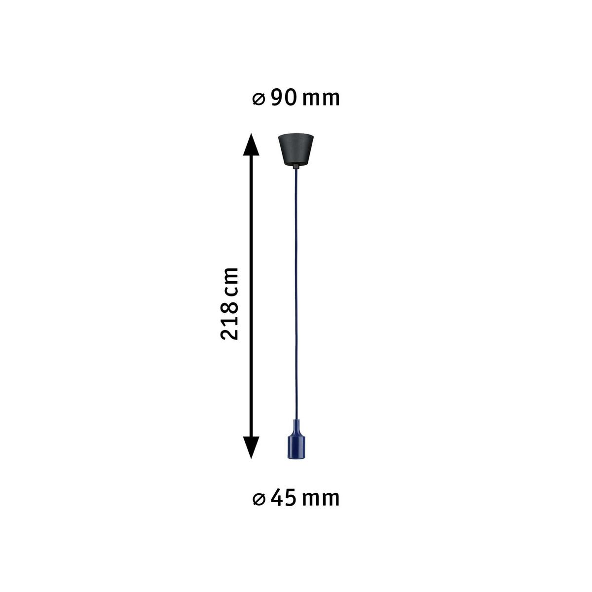 Hängeleuchte Ø 9 cm 1-Flammig - Basics (9,0/215cm) - Paulmann