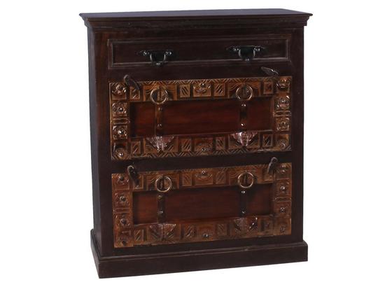 Schuhschrank Leon B: 85 cm Recyclingholz - Braun/Bronzefarben, Basics, Holz (85/90/40cm) Schuhschrank Leon B: 85 cm Recyclingholz - Braun/Bronzefarben, Basics, Holz (85/90/40cm)