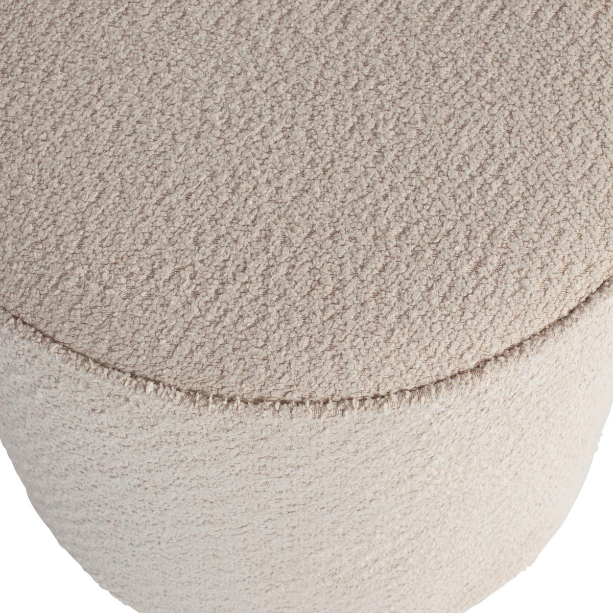 Hocker Sara Creme B: 46cm - Creme, Design, Textil (46/46/46cm) - Livetastic