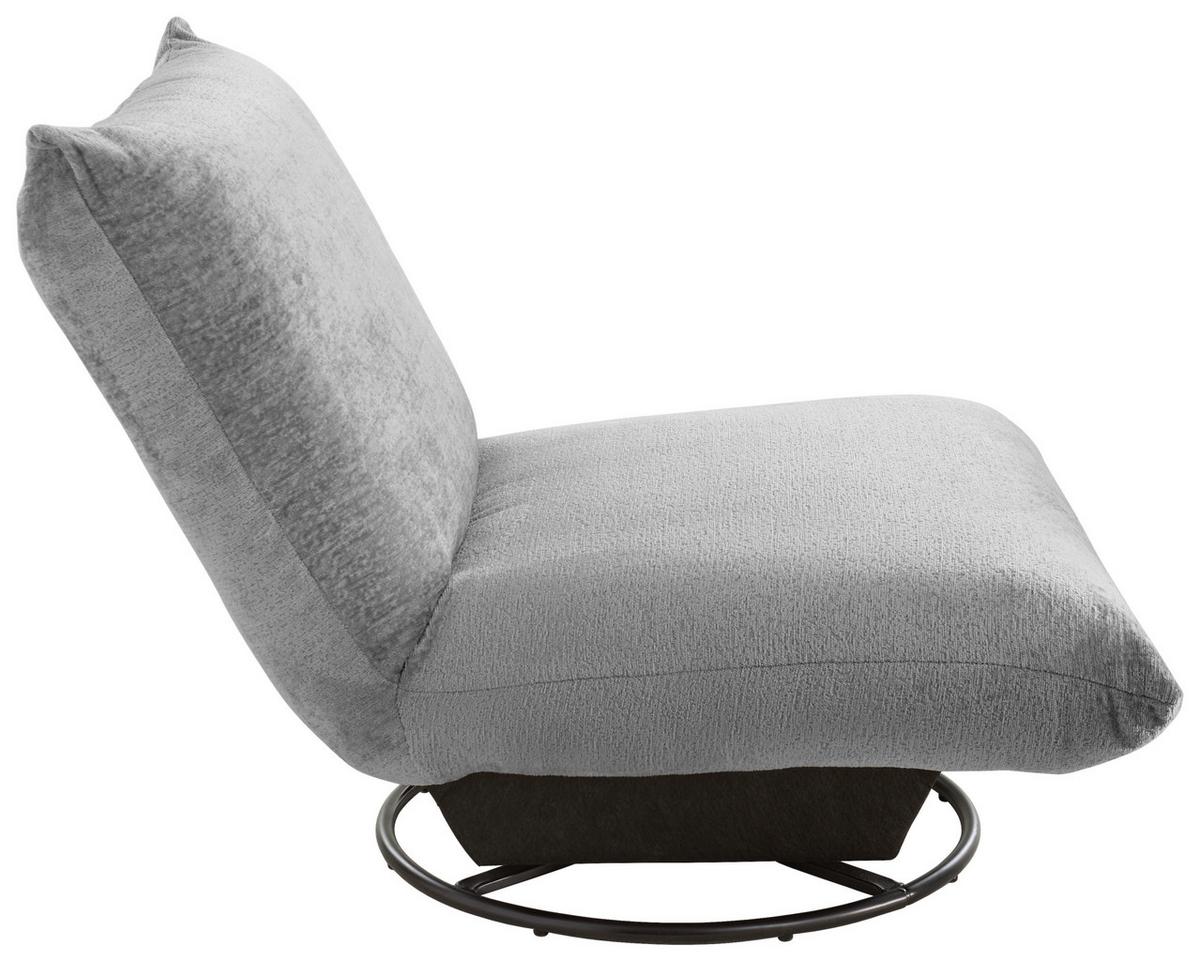 Relaxsessel Cremona Polyester Blau/grau - Blau/Schwarz, Design, Textil (100/78/96cm) - Livetastic