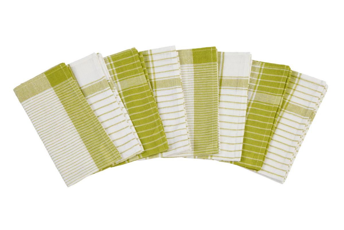 Geschirrtücher Frankfurt Baumwolle 8er-Set Bunt - Multicolor, KONVENTIONELL, Textil (50/70cm) - Ondega