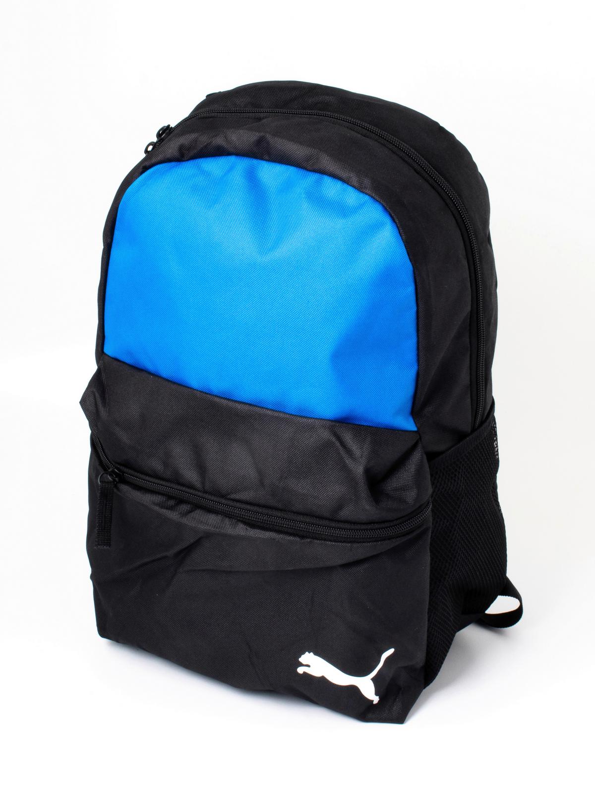 Rucksack Schwarz, B/H/T: 37x47x3cm - Schwarz/Hellblau, Basics, Textil (37/47cm)