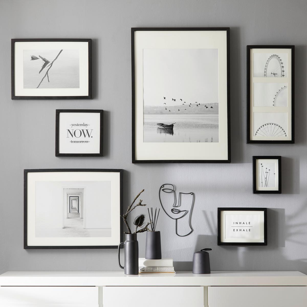 Rám na obraz Gitta 40 x 50 cm - černá, Moderní, kompozitní dřevo/plast (40/50/3,6cm) - Modern Living