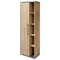 Hochschrank Nathan Bxh: 50x160 Cm Anthrazit/eiche Dekor - Anthrazit/Eiche Artisan, KONVENTIONELL, Holzwerkstoff (50/160/31cm) - MID.YOU