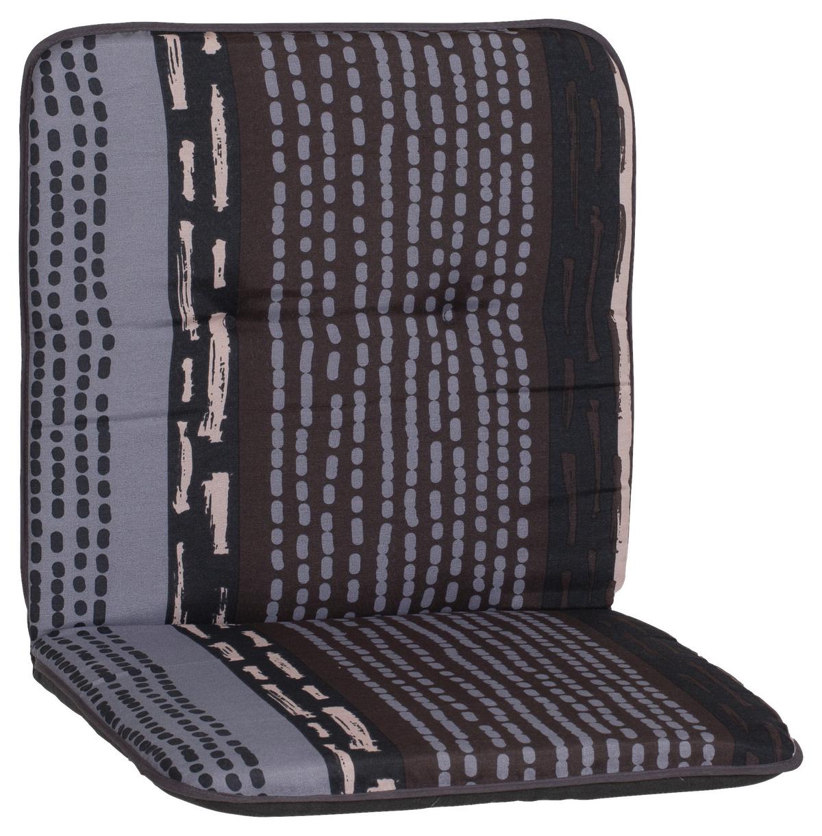Sesselauflage Mxc - Schwarz/Grau, Basics, Textil (96/47/5cm) - Beo