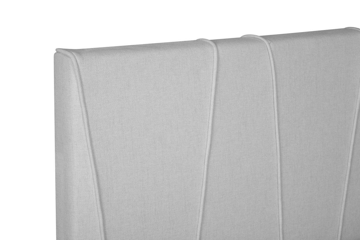Boxspringbett Wels 140x200 cm D.grau inkl. Topper - Dunkelgrau/Schwarz, MODERN, Textil (140/200cm) - MID.YOU