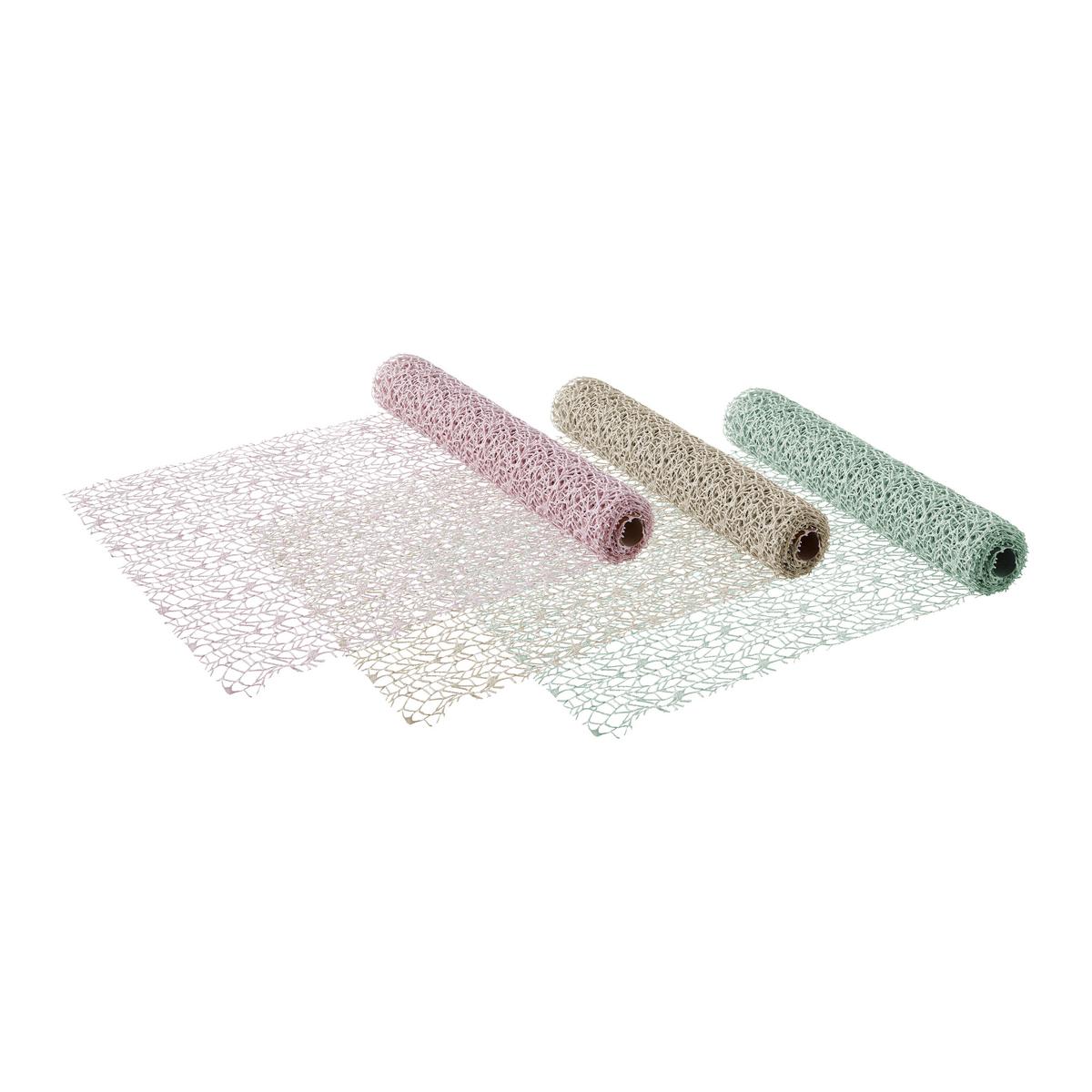 Dekorační látka Spider, 35/300cm, různe barvy - šalvějově zelená/světle růžová, textil (35/300cm) - Modern Living