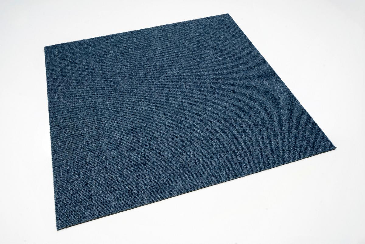 Teppichfliese Hellblau Sparkle 50x50cm Florhöhe 3,5mm - Hellblau, Basics, Textil (50/50cm)