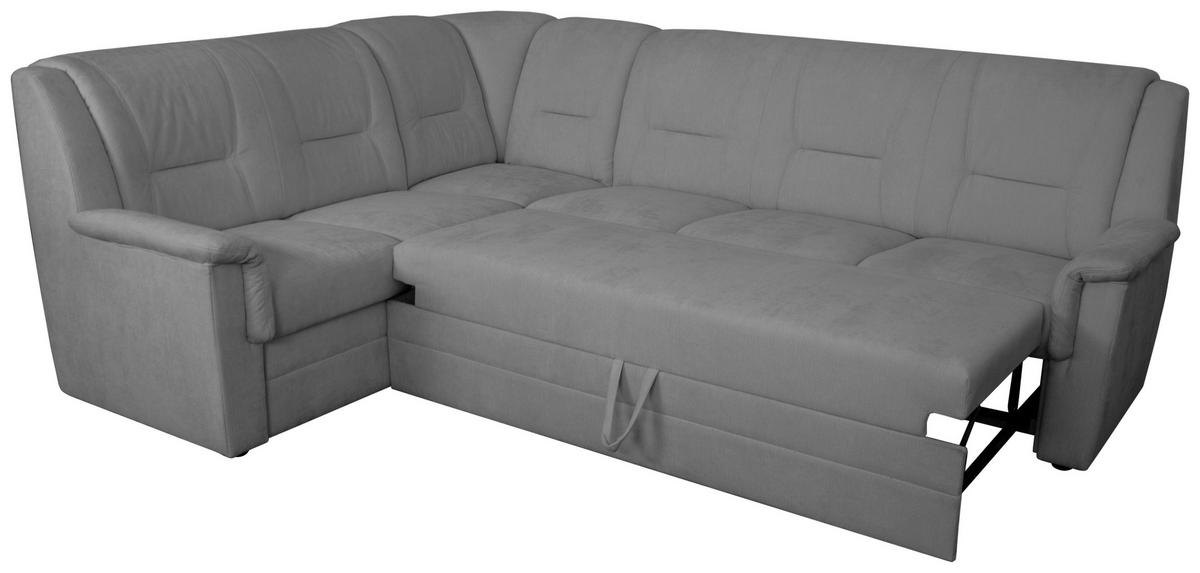 ECKSCHLAFSOFA Rafael, Grau S: 279x224cm - Beige/Schwarz, Trend, Textil (279/224cm)