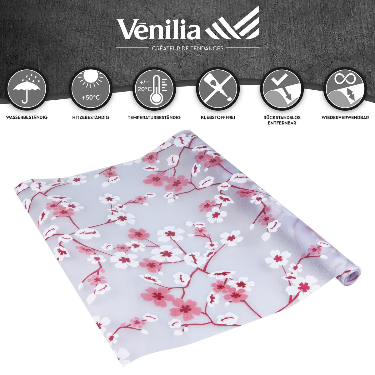 Klebefolien Blumen Rosa Ff Vp Cherry Flowers 45x150 Cm - Transparent/Rosa, Basics (45/150cm)
