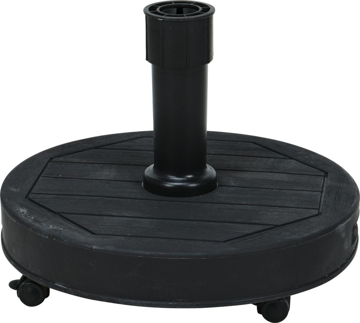 Schirmständer Kunststoff/Beton für DM 48,5 cm Herbert - Schwarz, Basics, Kunststoff (48,5cm)