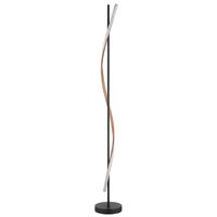 Led Állólámpa 67354s Watkins - barna/fekete, Design, műanyag/fém (20/150,7cm) - Globo