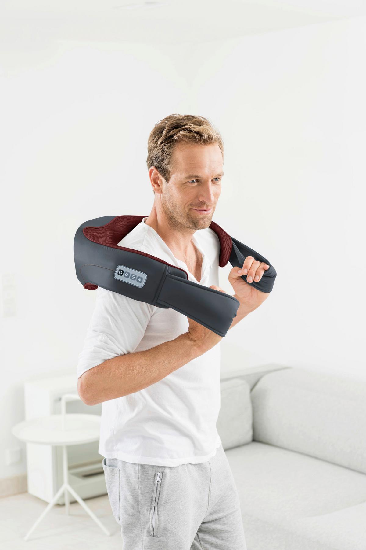 Massagegerät Gürtel mit Wärmefunktion - Grau, KONVENTIONELL, Kunststoff (40,8/17,7/18cm) - Beurer