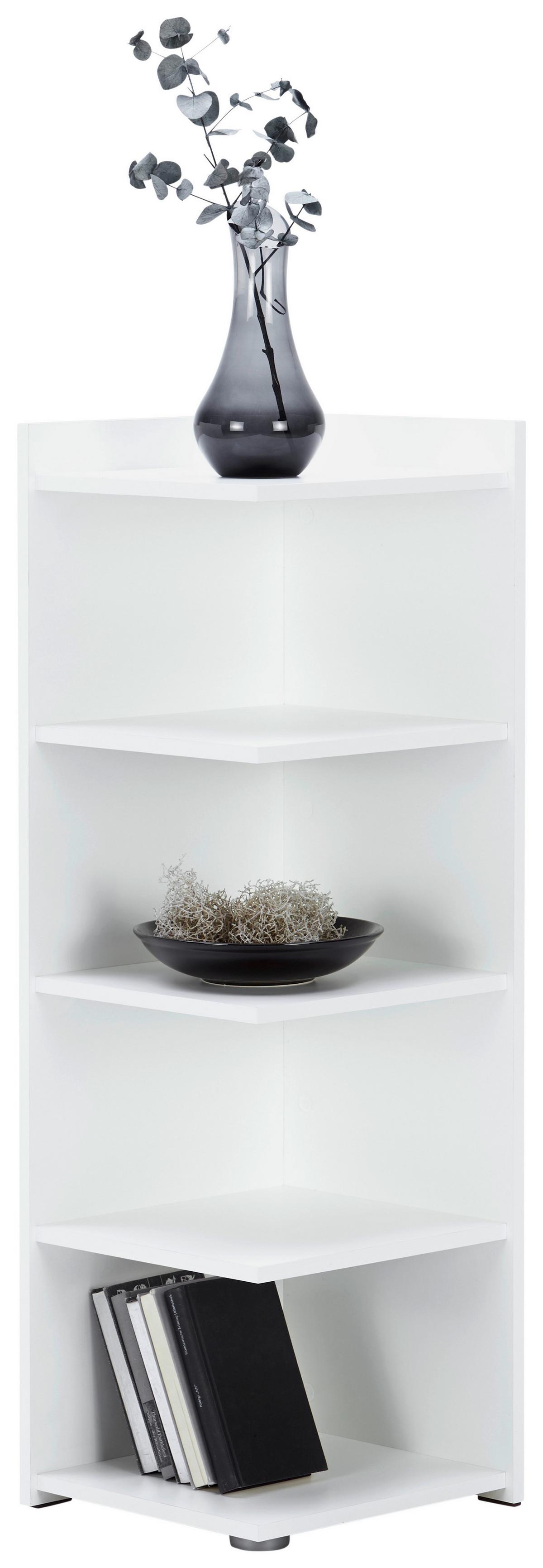 Eckregal Mx 184 Weiss - Weiß, MODERN, Holzwerkstoff (37/110,5/35cm)