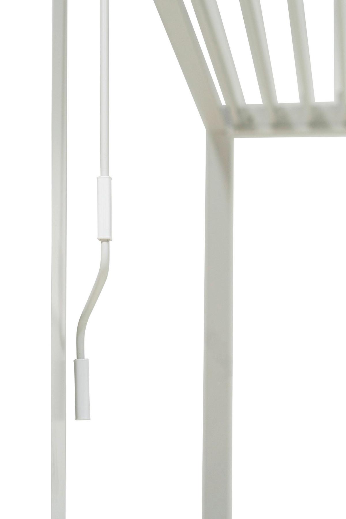 Pergola Deluxe 300x300cm Weiss - Weiß, MODERN, Metall (300/250/300cm) - Gardenson