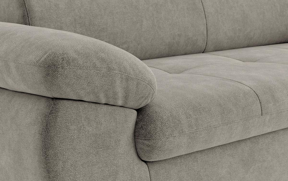 3-sitzer-sofa Hudson Schlammfarben B: 215 Cm - Schlammfarben/Schwarz, Textil (215/84/100cm) - MID.YOU