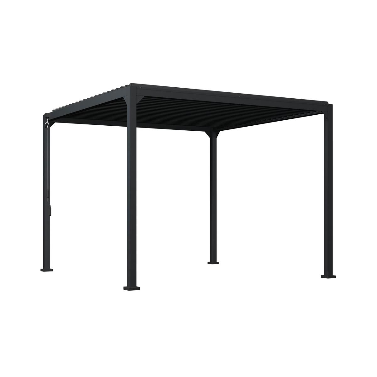 PAVILÓN SUNNY - antracitová, Modern, kov (300/300/277cm) - Mömax