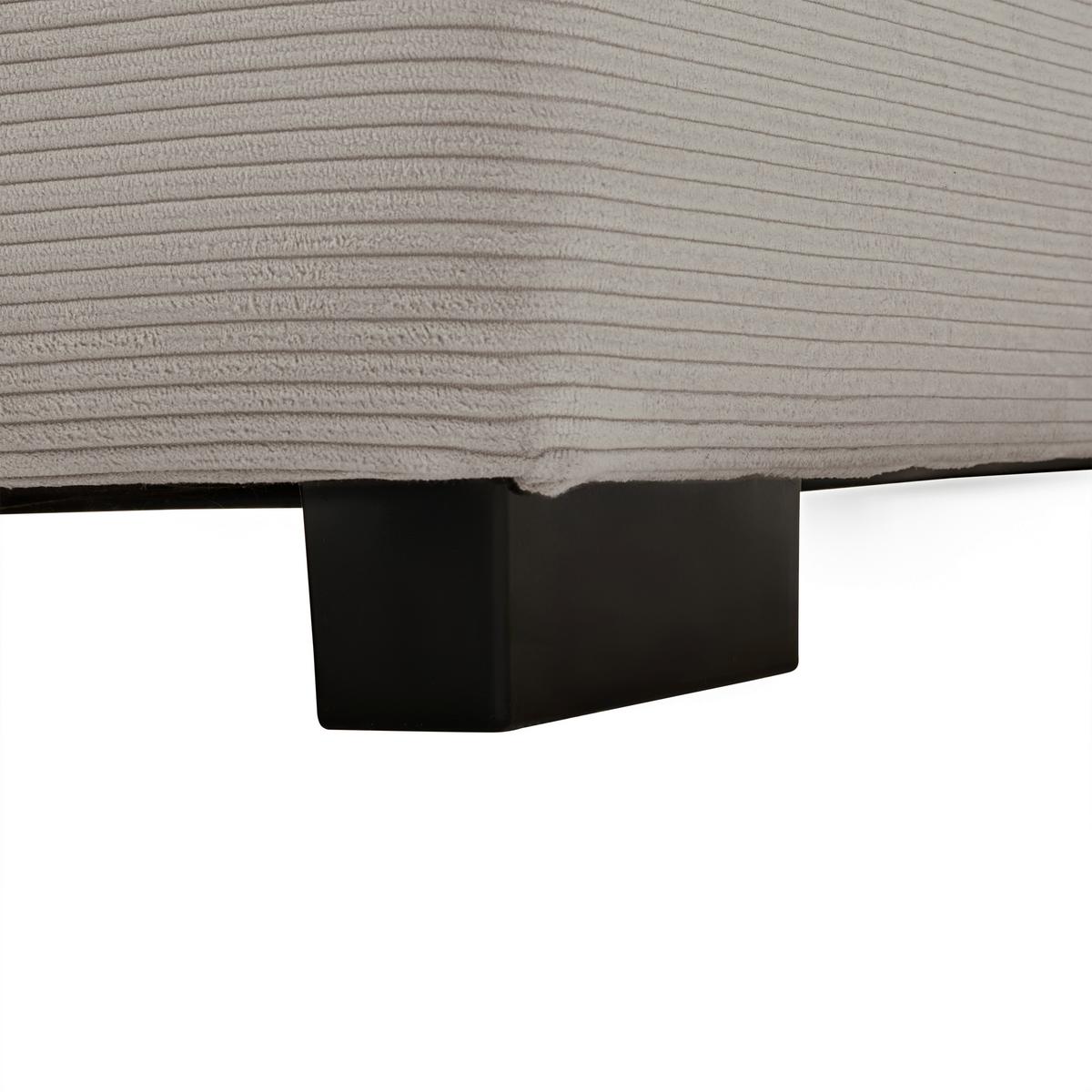 Rohová sedačka PEDRO, pravá, béžová, s vankúšmi - čierna/béžová, Modern, textil/plast (300/83/190cm) - Mömax