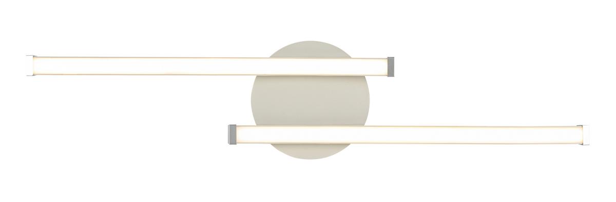 LED-Deckenleuchte Charlie *ph* - Sandfarben/Chromfarben, Basics, Kunststoff/Metall (12/55/6,5cm) - Luca Bessoni