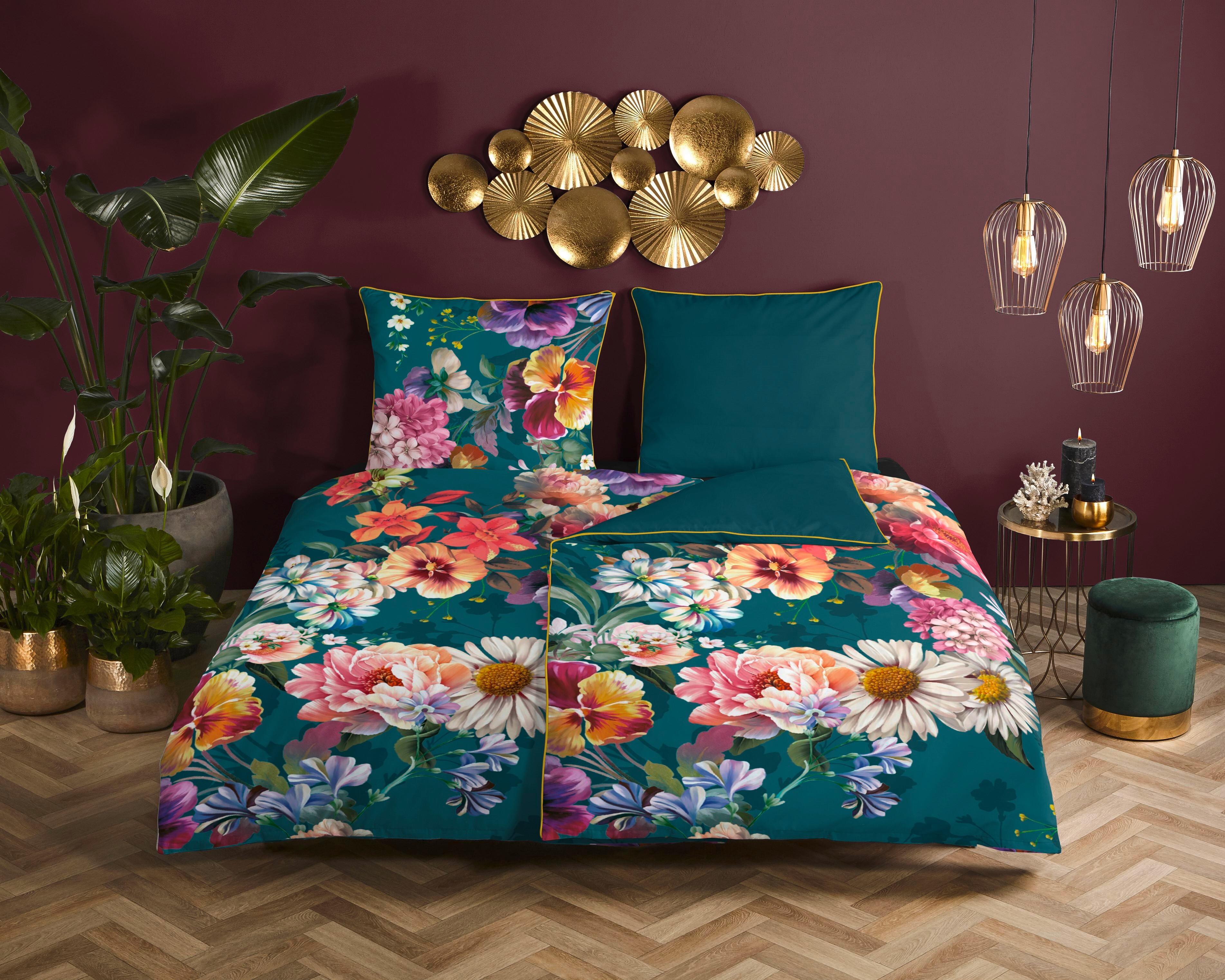 Wendebettwäsche Novara Multicolor 155x220 cm - Multicolor, Natur, Textil (155/220cm)