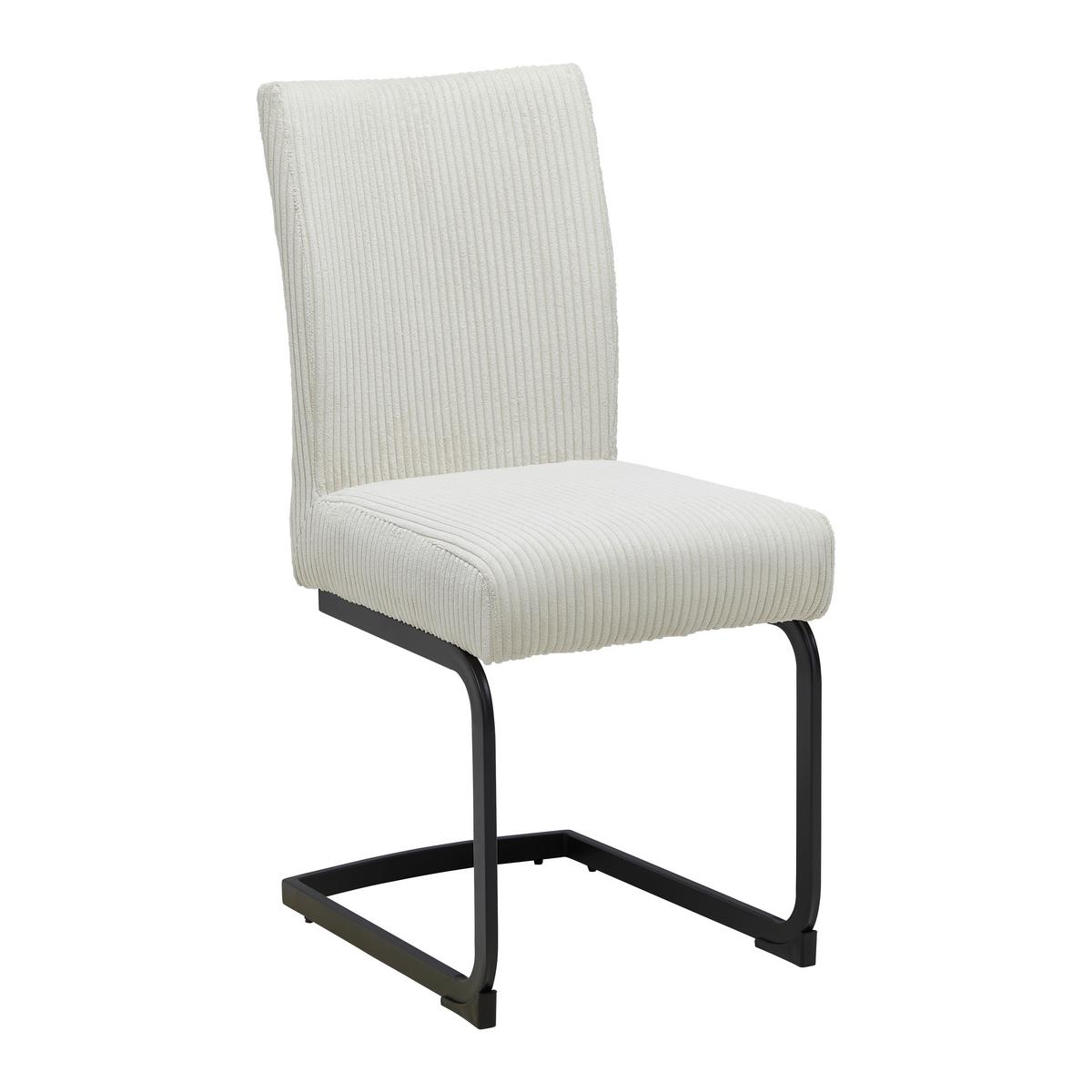 Houpací židle béžová - bílá/černá, Moderní, kov/dřevo (45/95/60cm) - Bessagi Home