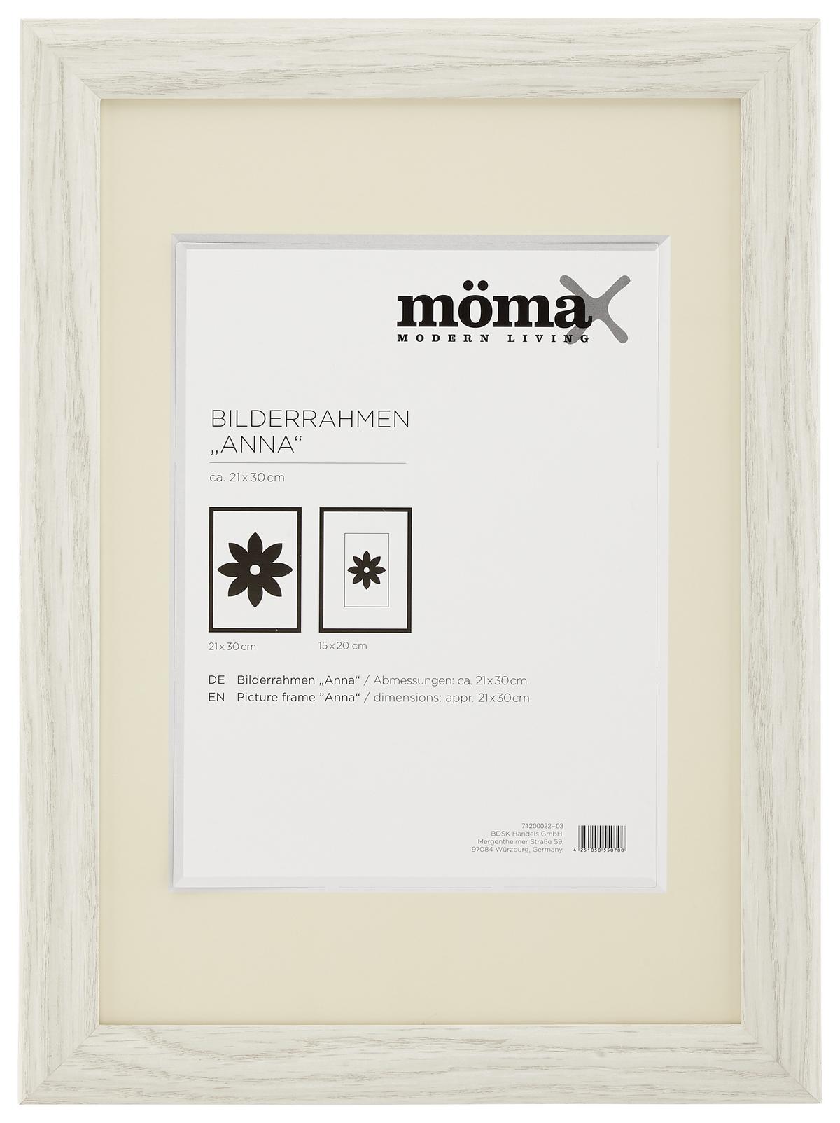 RÁM NA OBRAZY Anna 21x30 cm - biela, kompozitné drevo (21/30cm) - Modern Living