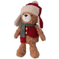 DEKOBÄR Marlon - Rot/Braun, KONVENTIONELL, Holz/Kunststoff (17/13/40cm) - Luca Bessoni