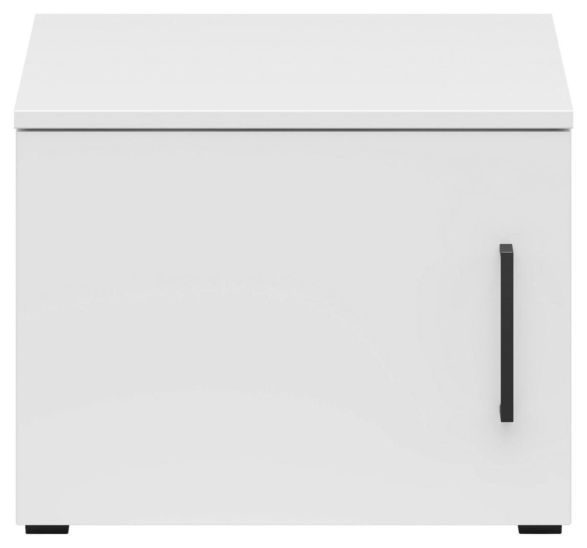 Nadstavec na skriňu MULTISTAURAUM š: 45 cm - čierna/biela, Modern, kompozitné drevo/plast (45/35/40cm)