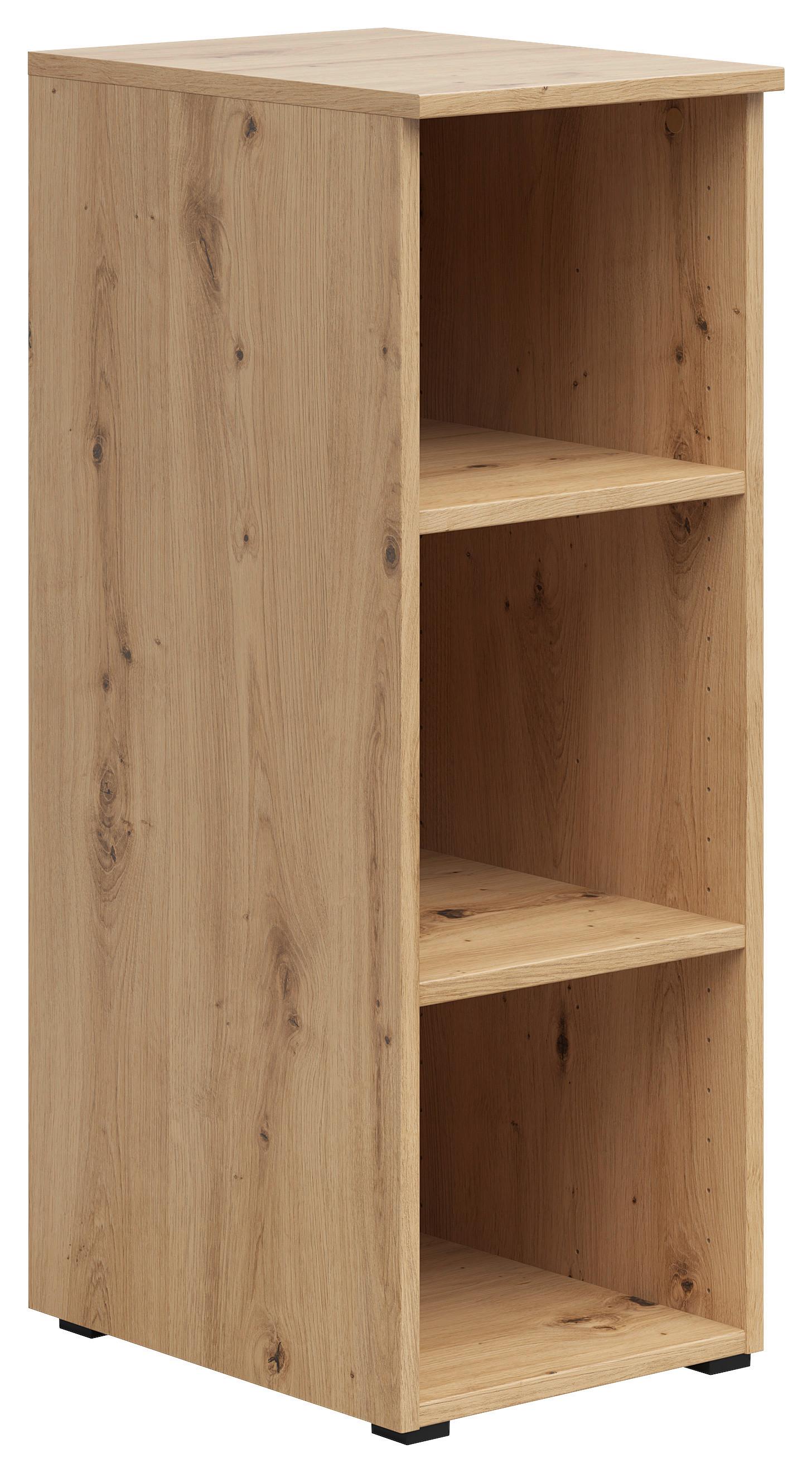 Regál CABINET - antracitová/dub artisan, Modern, kompozitné drevo/plast (30/83/40cm)