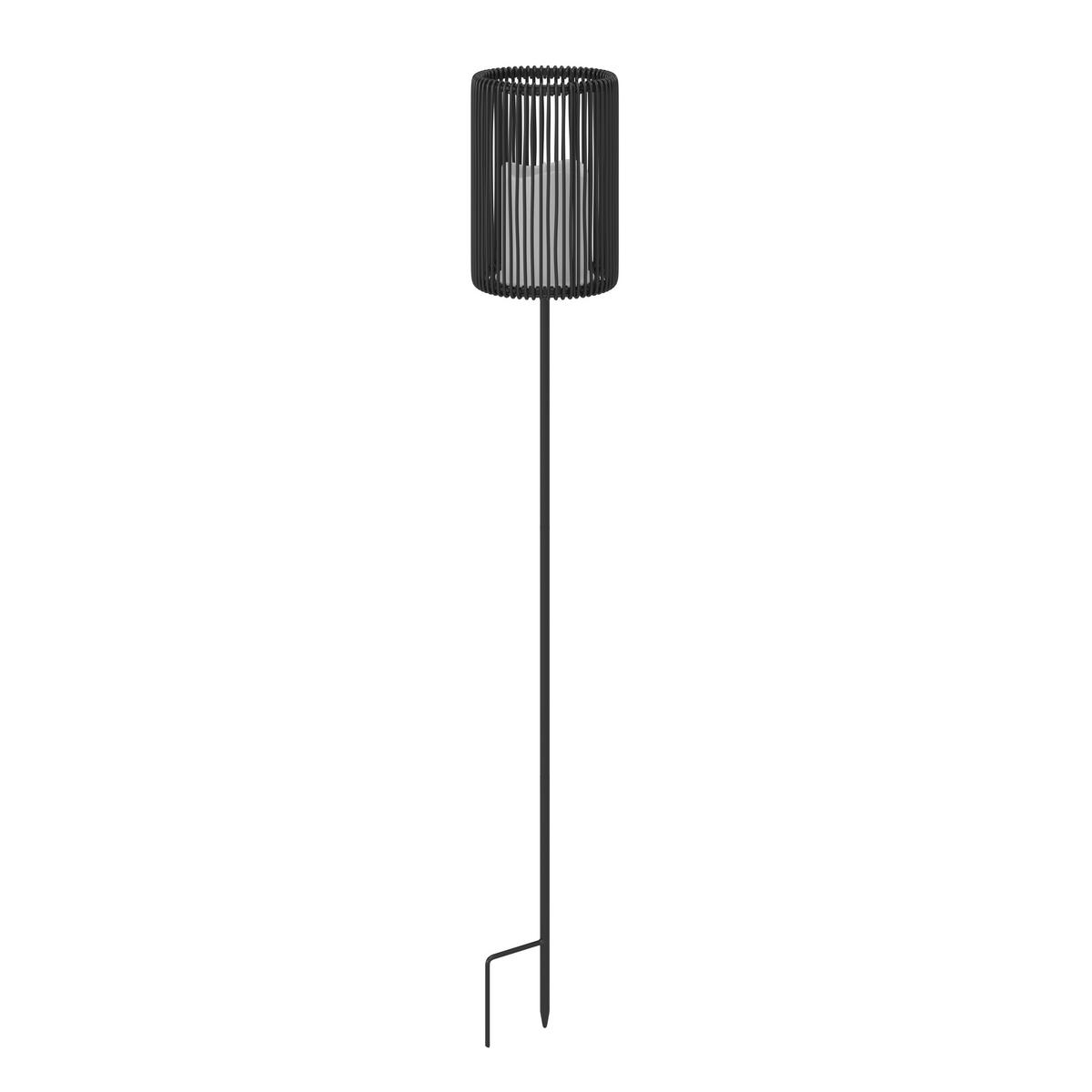 SOLÁRNE SVIETIDLO NANAY - čierna, Modern, kov/plast (12/78/12cm) - Bessagi Garden