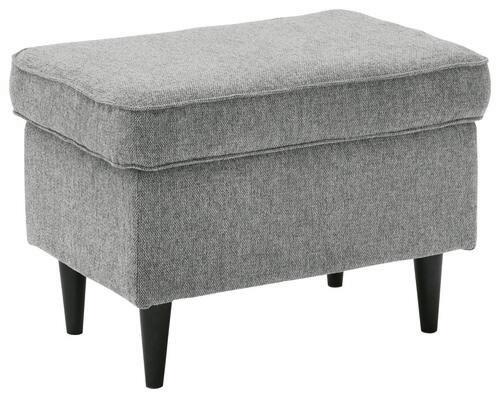 Hocker Oskar - Schwarz/Grau, Basics, Holzwerkstoff/Textil (63/43/42cm) - MID.YOU