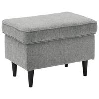 Hocker Oskar - Schwarz/Grau, Basics, Holzwerkstoff/Textil (63/43/42cm) - MID.YOU