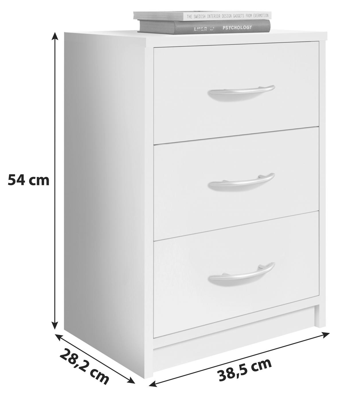 Nachtkästchen Pepe B: 38,5 cm Artisan Eiche - Eichefarben/Schwarz, Basics, Holzwerkstoff (38,5/54/28,2cm) - P & B