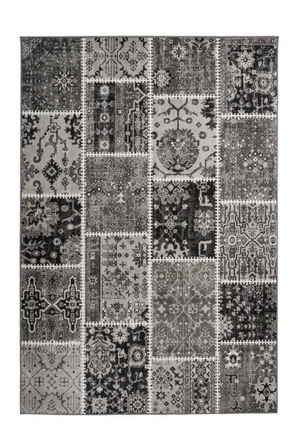 Webteppich Grau Ariya 160x230 cm - Grau, Trend, Textil (160/230cm) - Kayoom