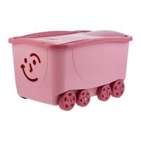 Box s víkem KIDS - růžová, Konvenční, plast (58/39/32cm) - Based