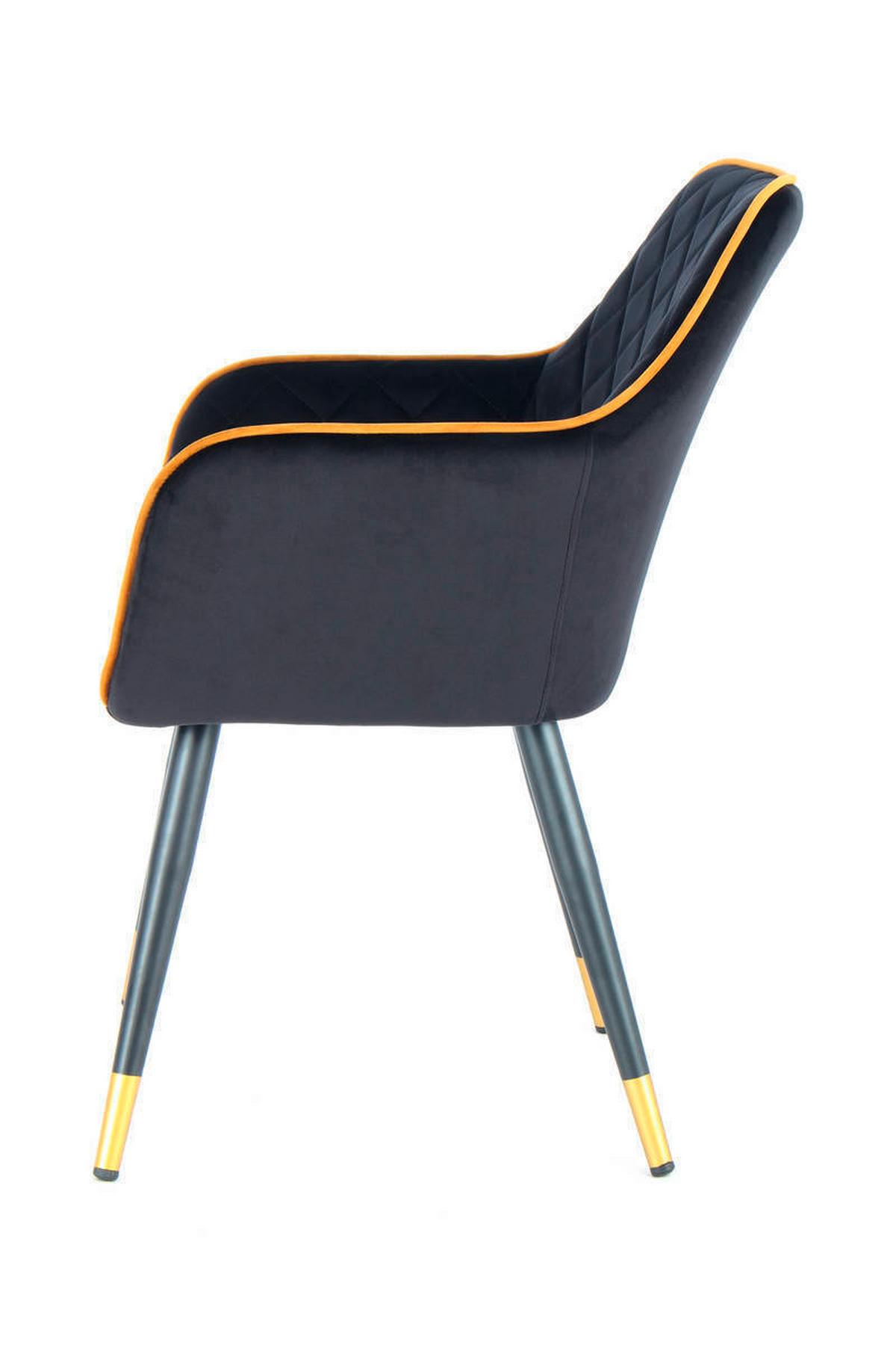 Židle AMINO - černá/Sahara, Lifestyle, kov/plast (58,8/86/61cm)
