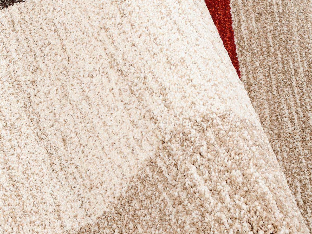 Webteppich Palazzo Bloc Braun/Rot/Beige 160x230 cm - Beige/Rot, KONVENTIONELL, Textil (160/230cm) - Novel