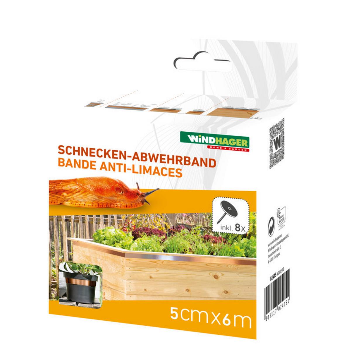 Schnecken-abwehrband Kupferfarben - Kupferfarben, Basics, Kunststoff/Metall (5/600cm)