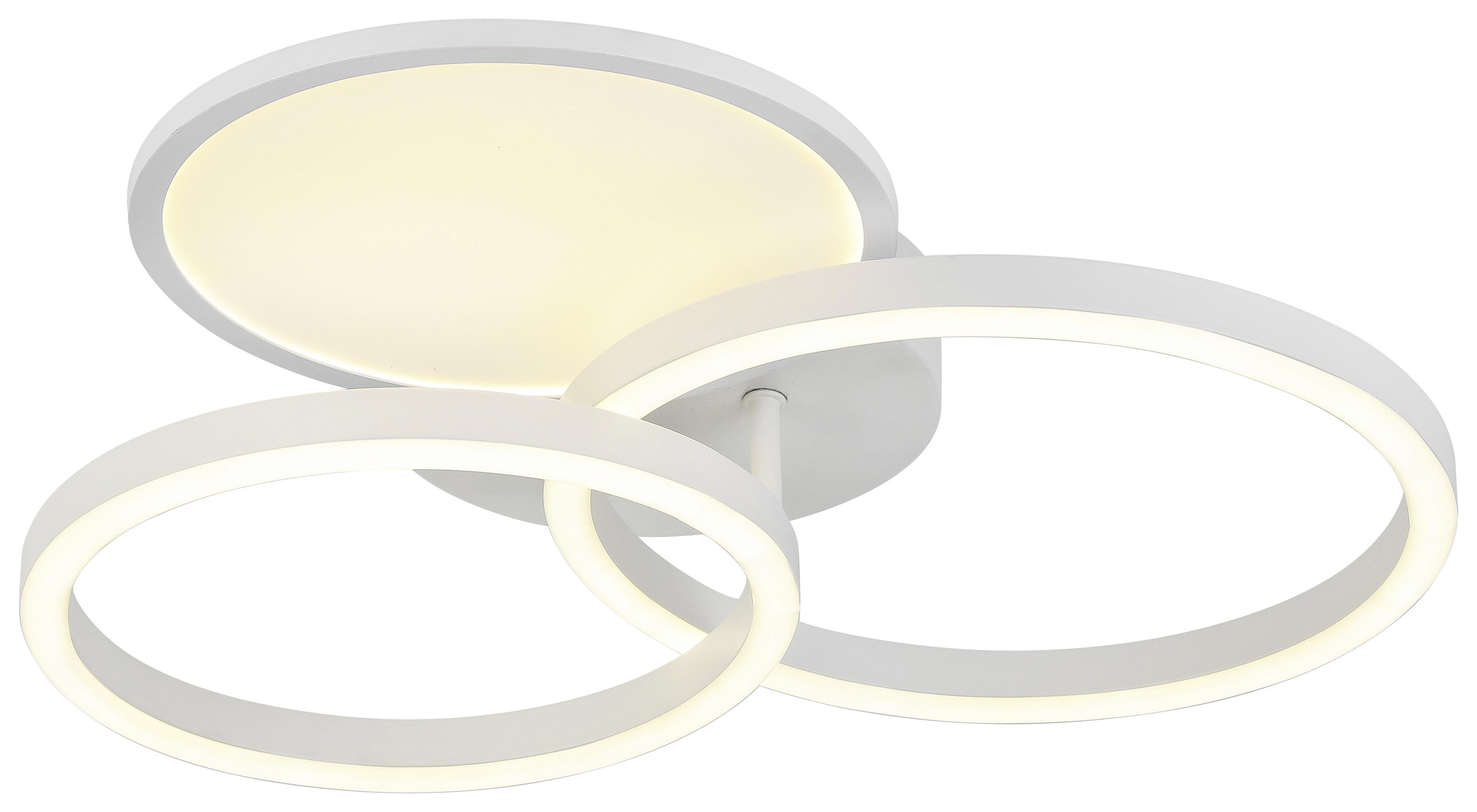 Stropní Led Svítidlo Timothy, Max. 35 Watt - bílá, Moderní, kov/plast (44/35/7cm) - Premium Living