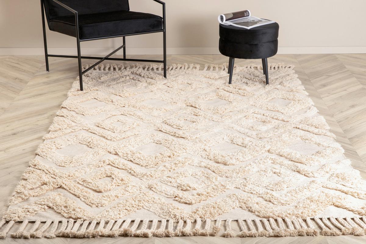 Hochflorteppich Hilma - Beige, LIFESTYLE, Textil (200/300cm) - P & B