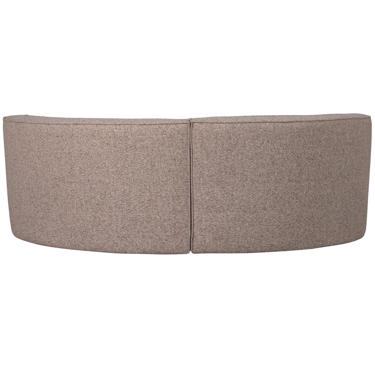 Eckbank Europa Sandfarben B: 262 cm - Sandfarben/Schwarz, Design, Textil (262/85/131cm) - Livetastic