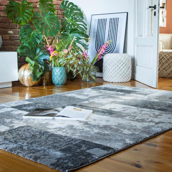 Hochflorteppich My Canyon 971 - Grau, Basics, Textil (80/150cm) - Obsession
