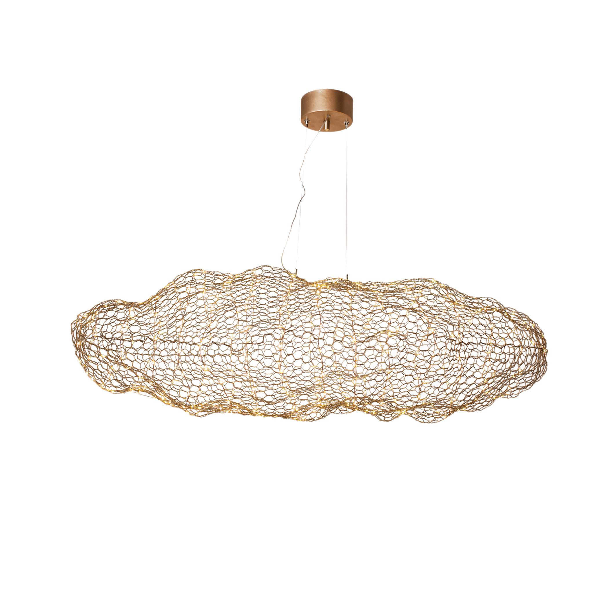 LED-Hängeleuchte 4201250-6501 Hayden - Goldfarben, Trend, Metall (76/40/147cm) - By Rydéns